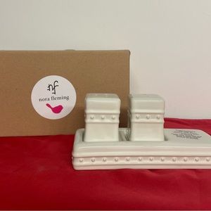 Nora Fleming RETIRED Salt and Pepper Shakers NIB